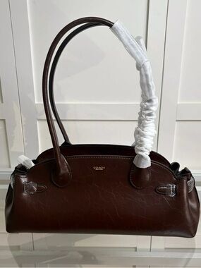 Coach Chocolate Brown Leather Shoulder Bag
